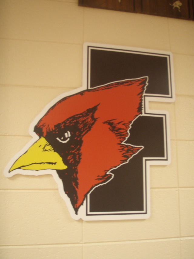 Fondy Cardinals Mural found throughout the school